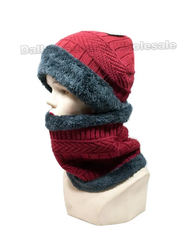 Adults Beanie with Scarf Gift Sets Wholesale