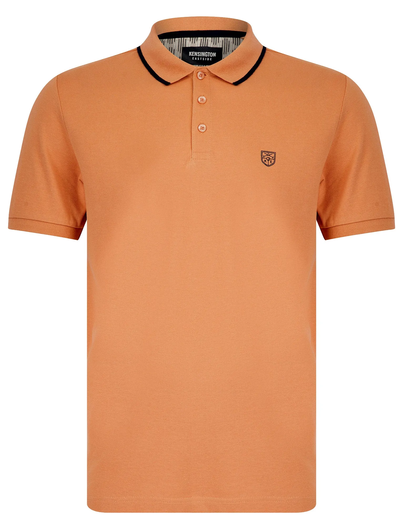 Buckfast Cotton Pique Polo Shirt in Cork Taupe - Kensington Eastside