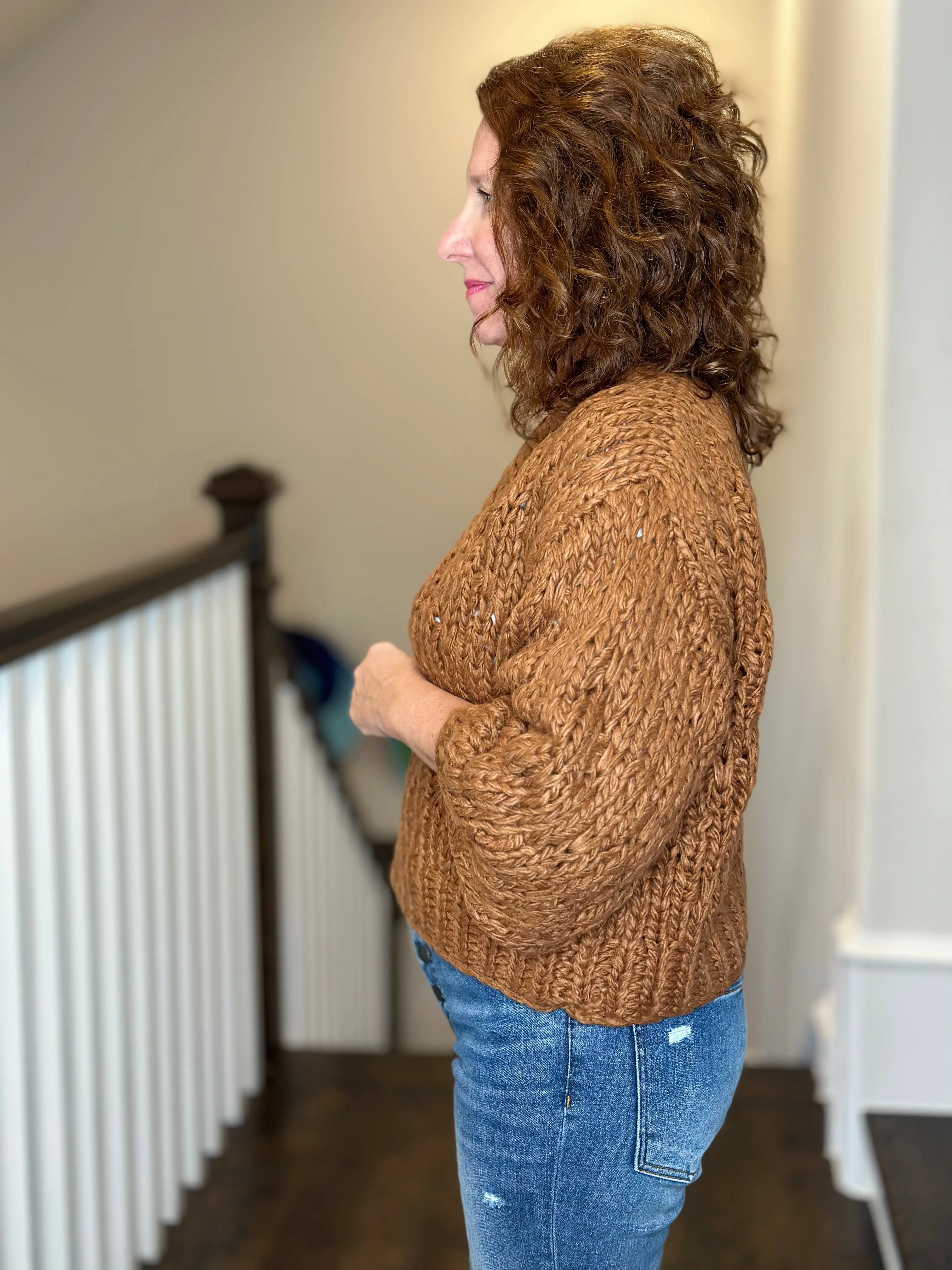 Callahan Gigi Cardigan in Caramel