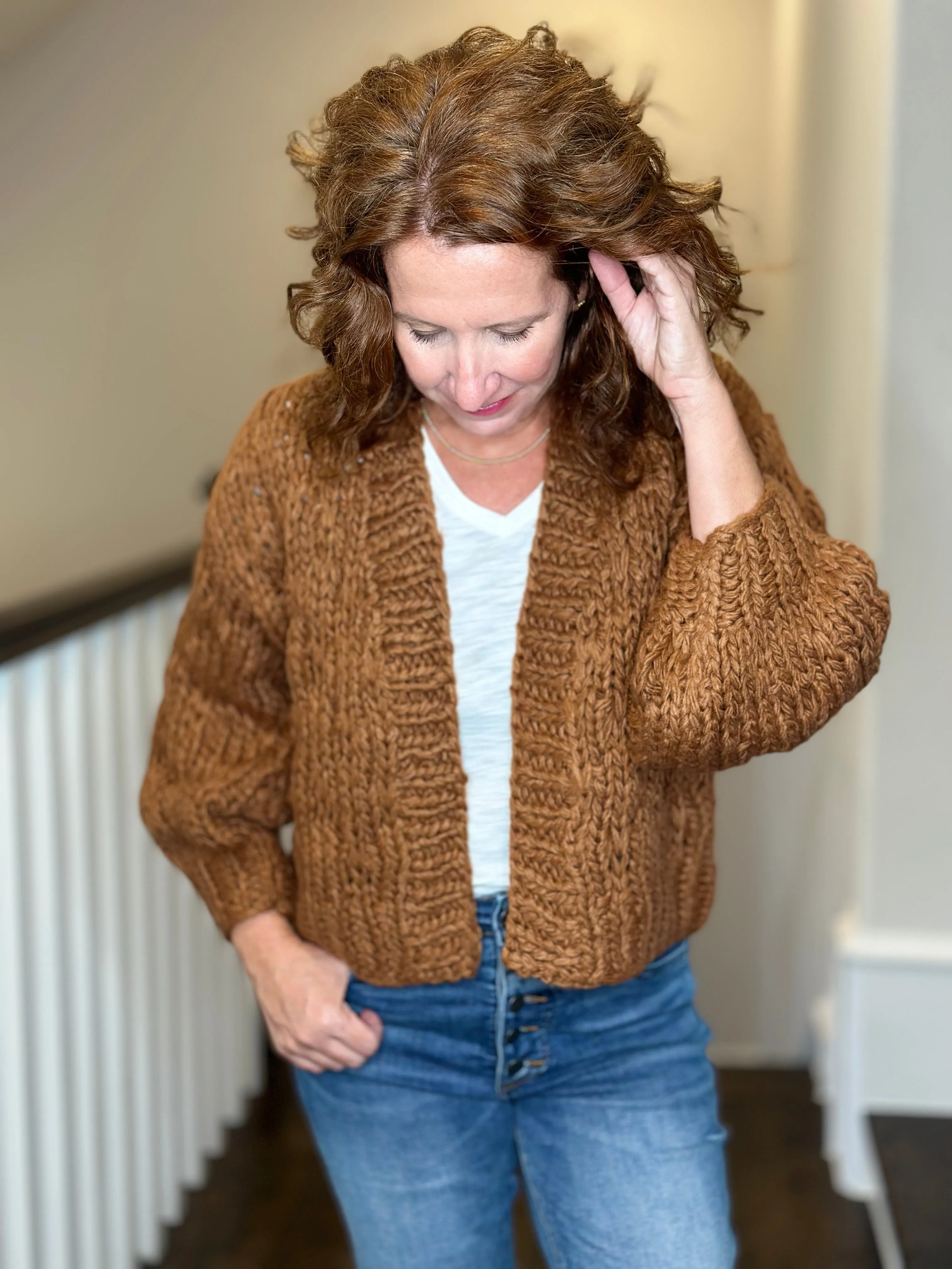 Callahan Gigi Cardigan in Caramel