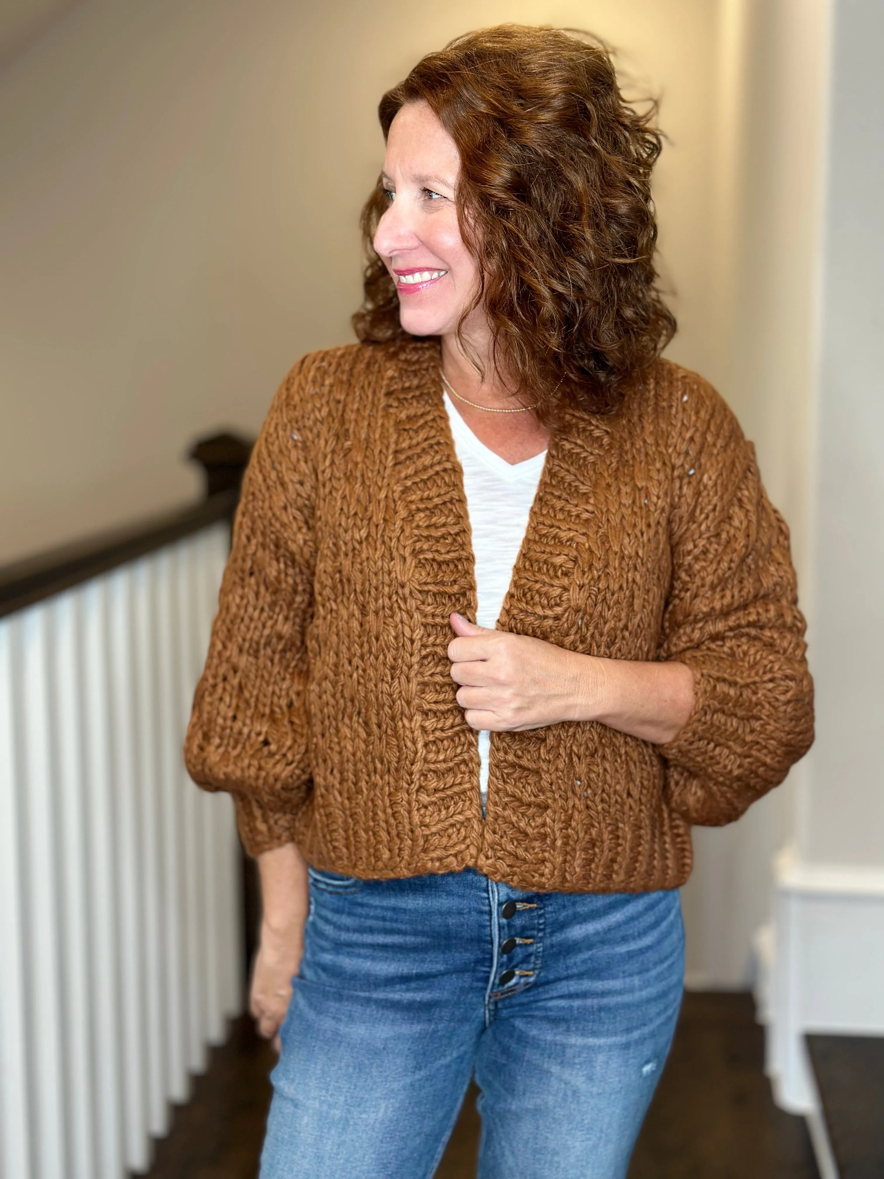 Callahan Gigi Cardigan in Caramel