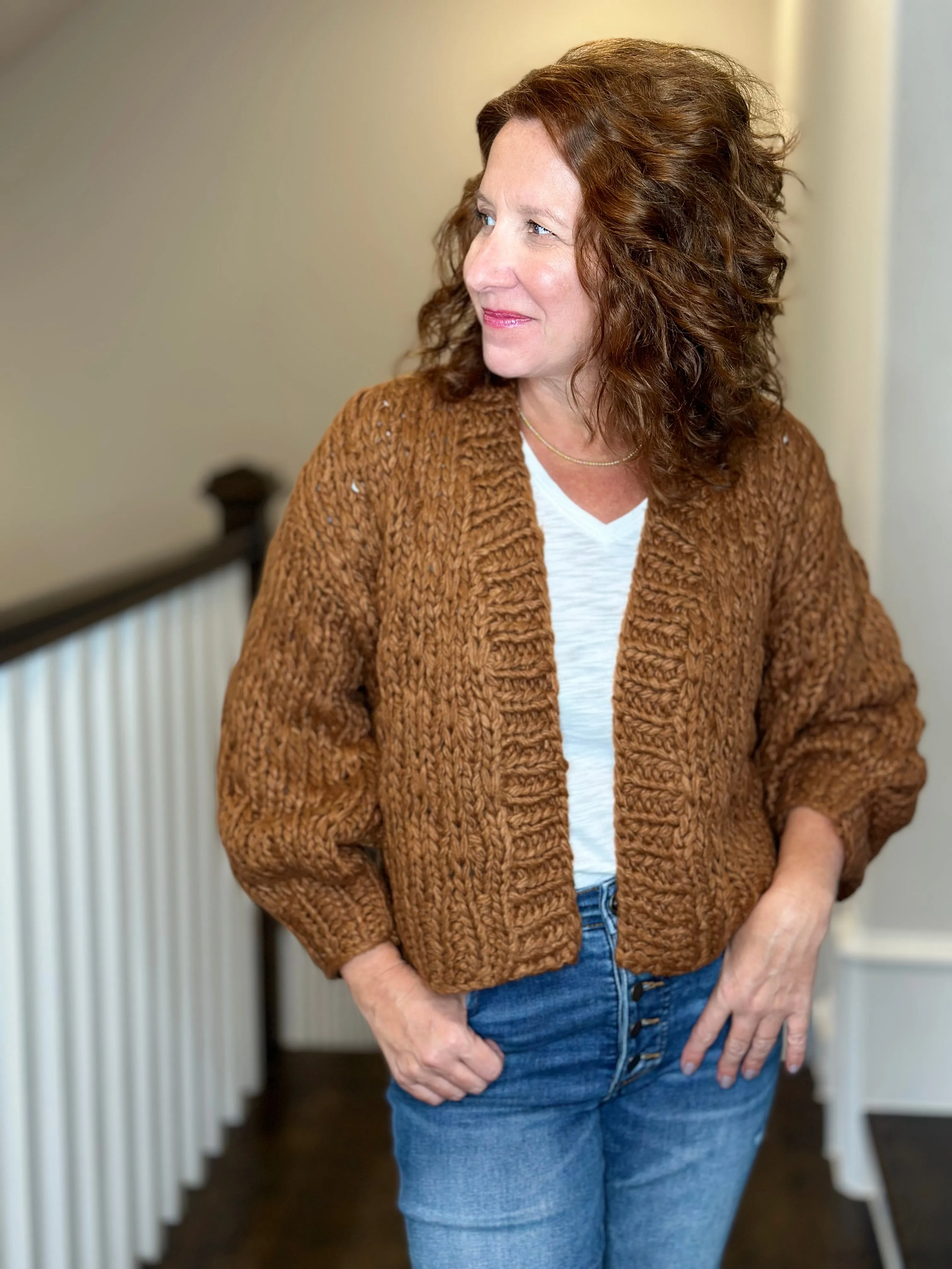 Callahan Gigi Cardigan in Caramel