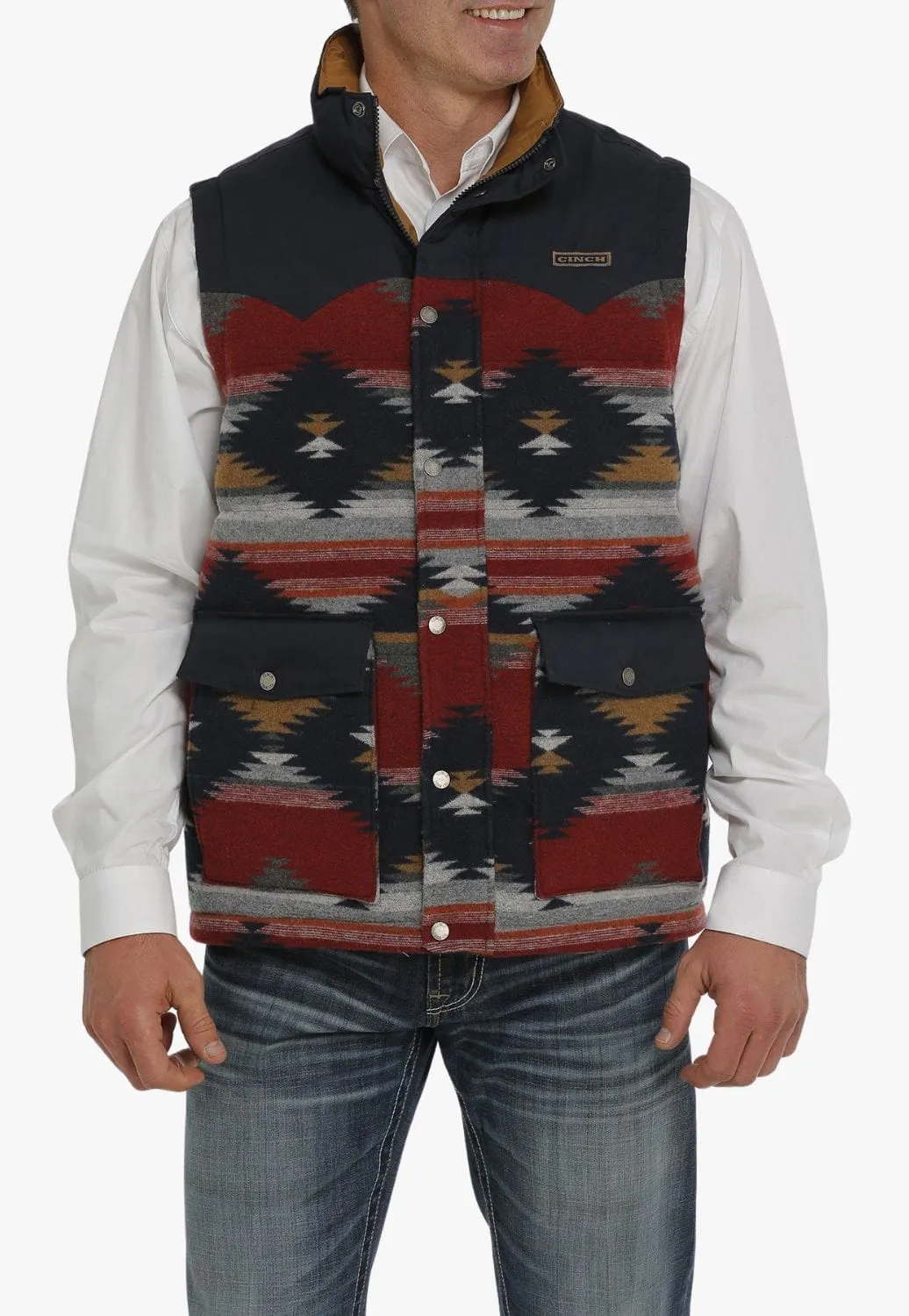 Cinch Mens Quilted Southwest Vest