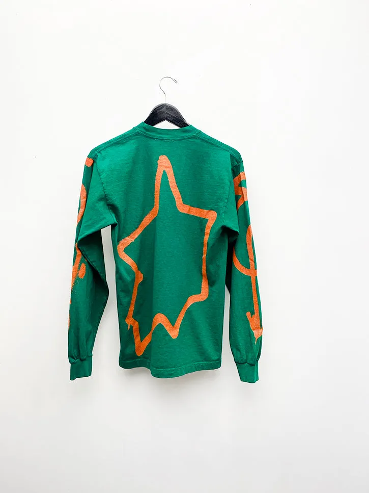 Come Tees Long Sleeve Logo Shirt, Green