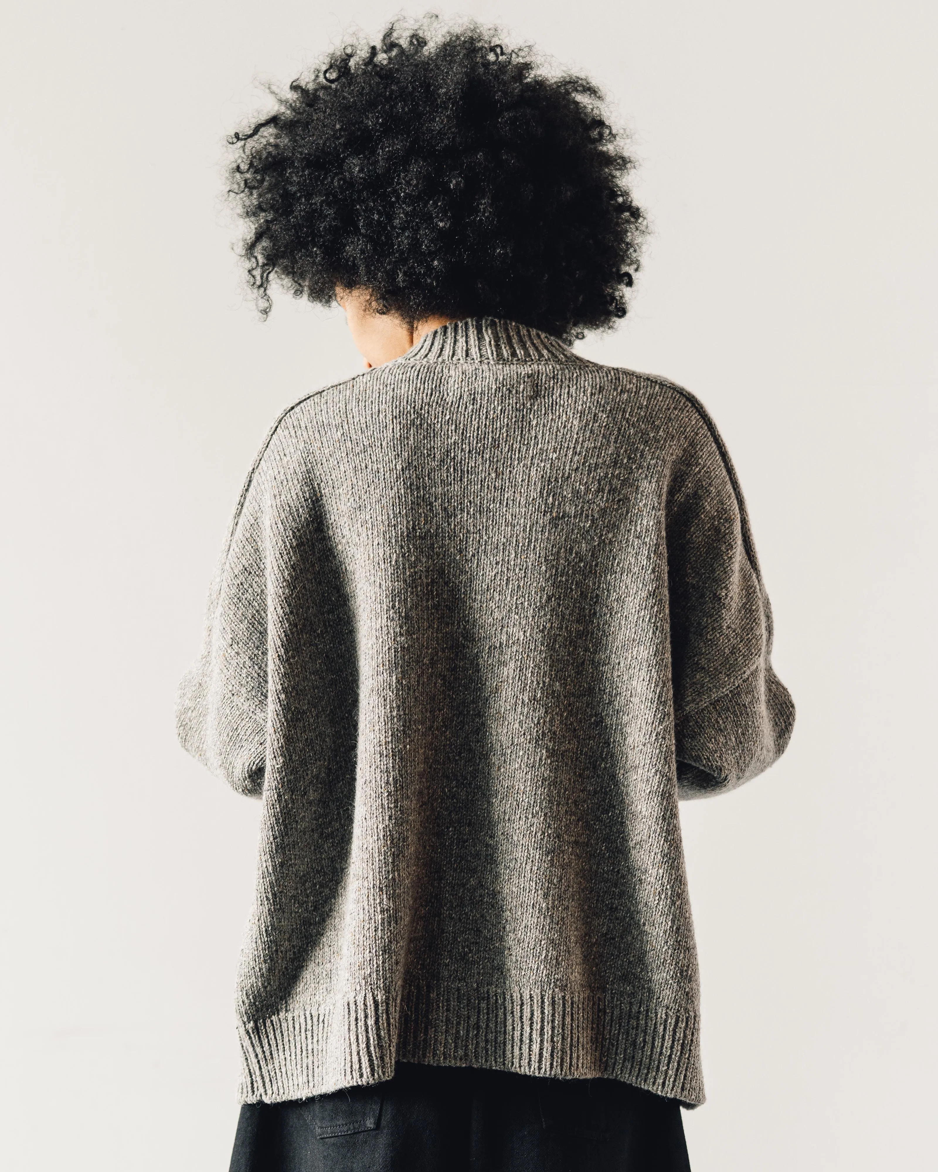 Cordera Soft Wool Cardigan, Grey