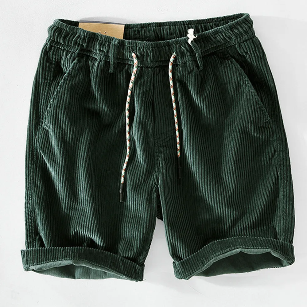 CORDUROY DRAWSTRING SHORTS