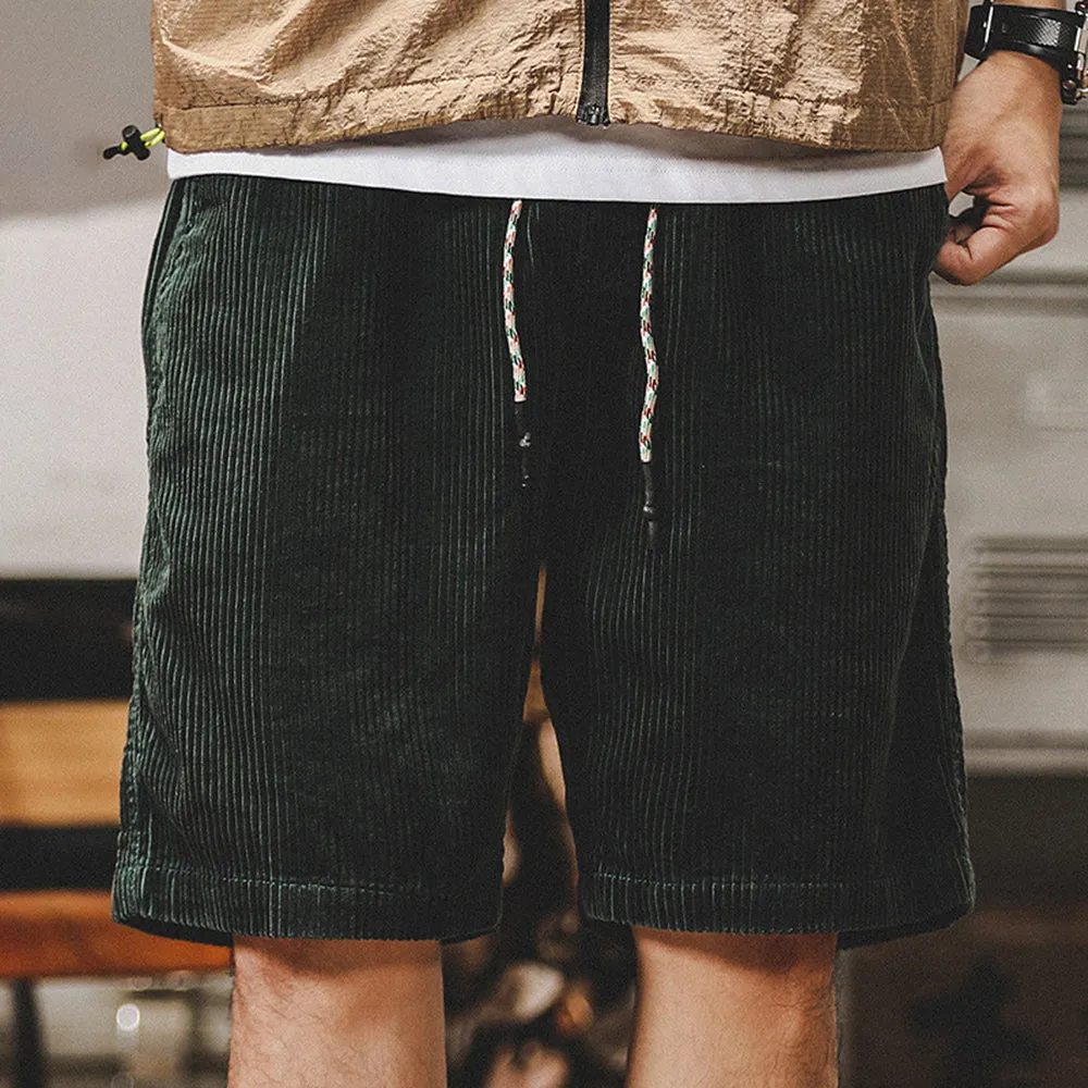 CORDUROY DRAWSTRING SHORTS