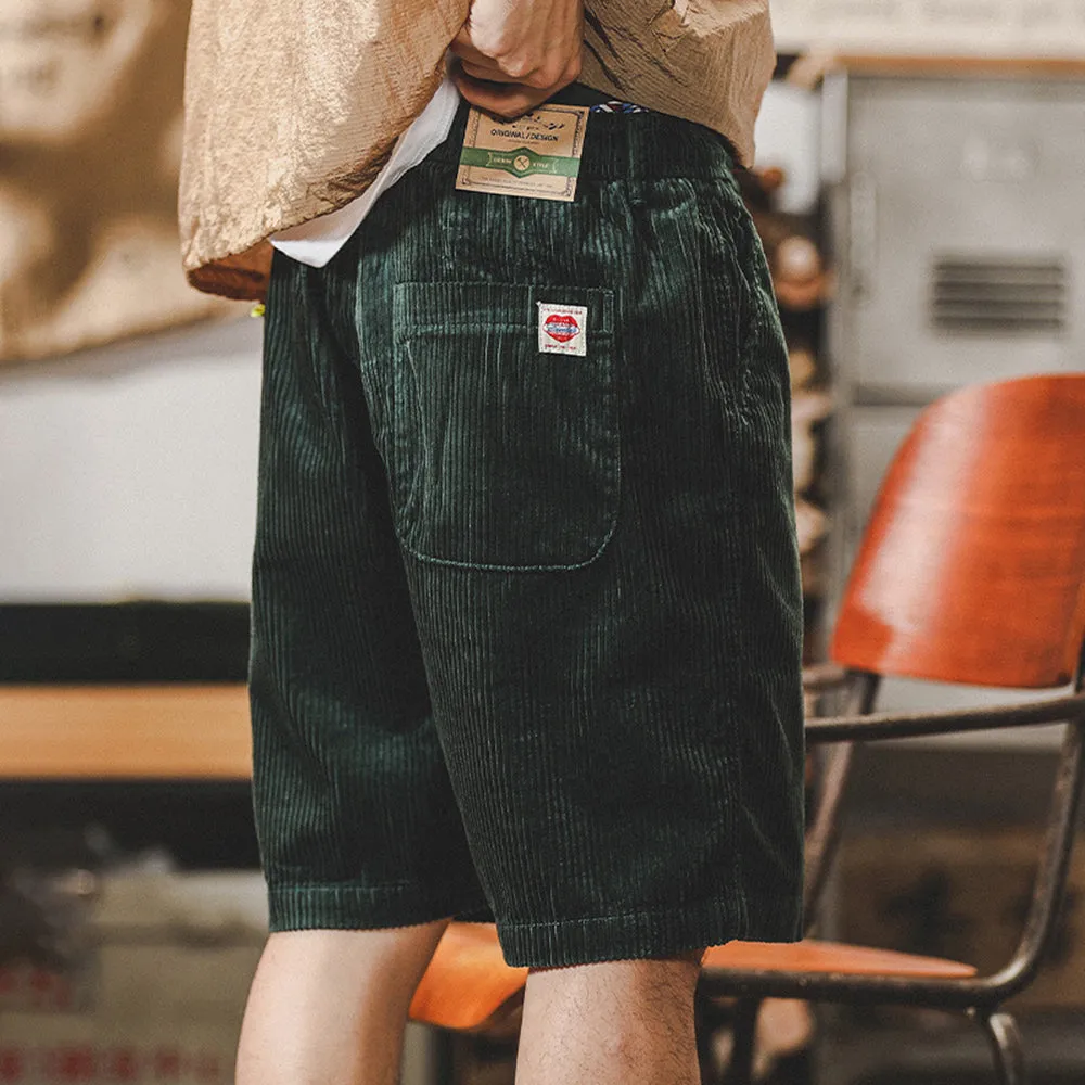 CORDUROY DRAWSTRING SHORTS