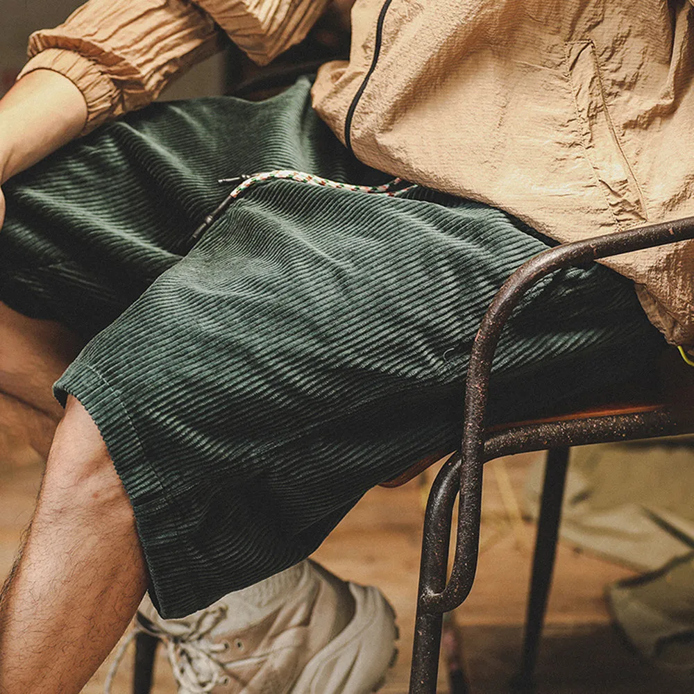 CORDUROY DRAWSTRING SHORTS