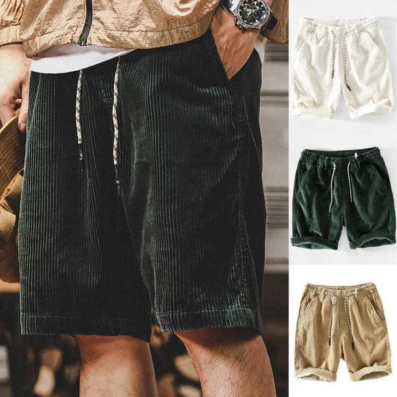 CORDUROY DRAWSTRING SHORTS