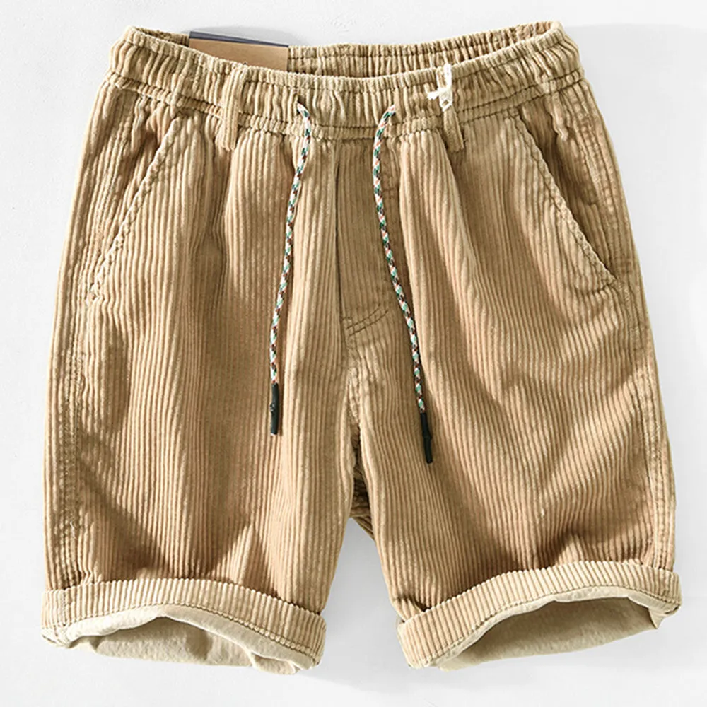 CORDUROY DRAWSTRING SHORTS