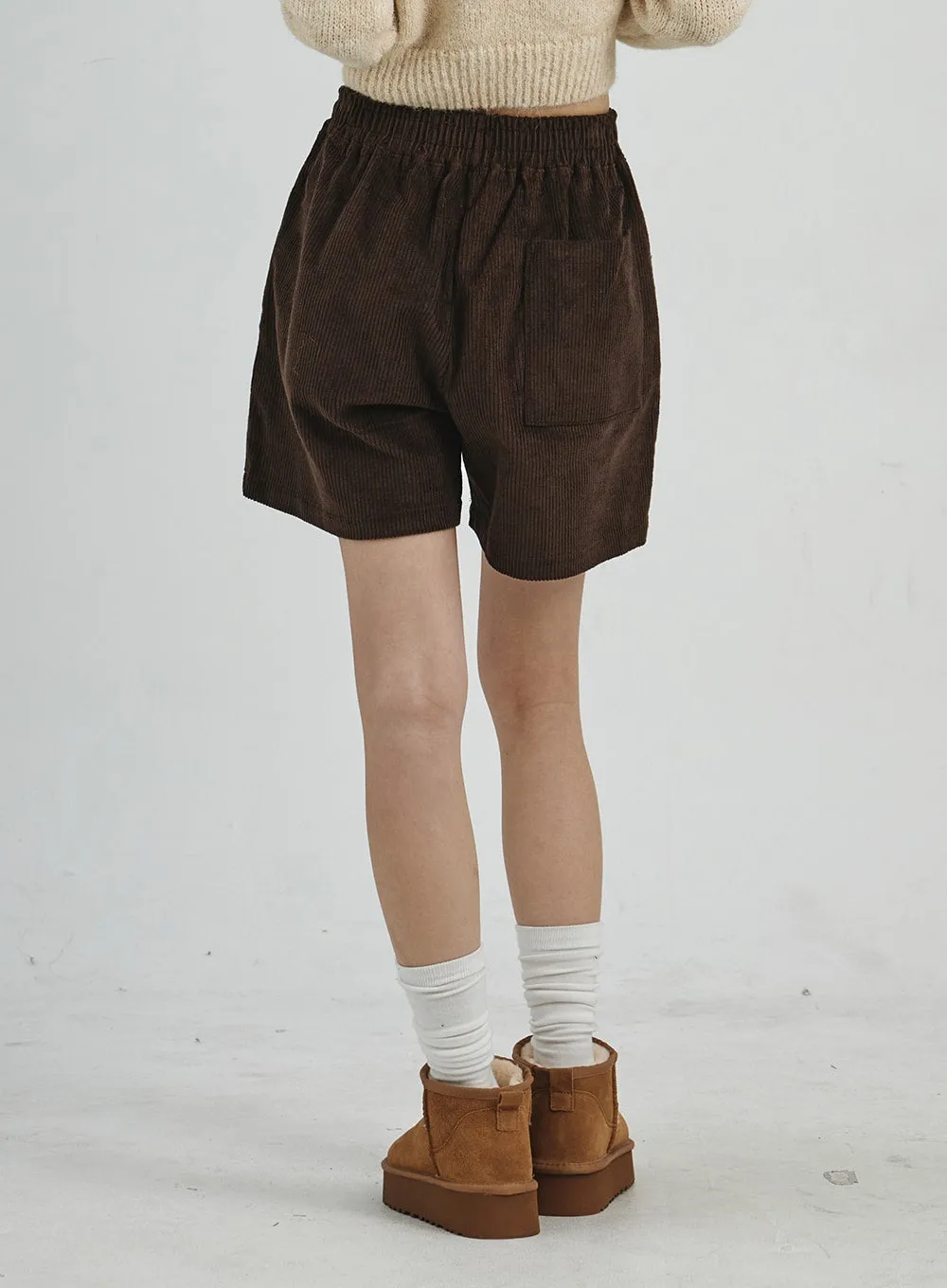 Corduroy Wide Shorts CD07