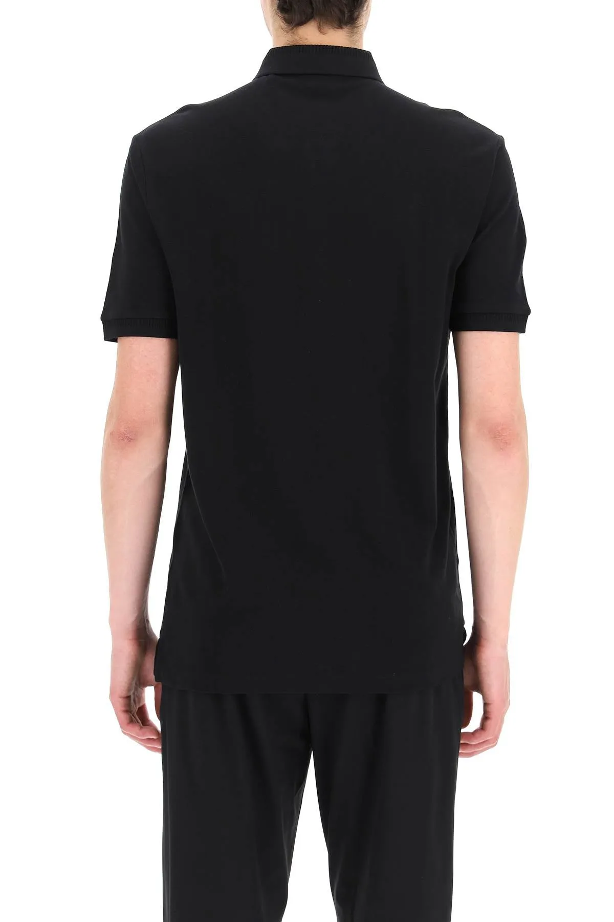 Hugo dereso slim fit polo shirt Black