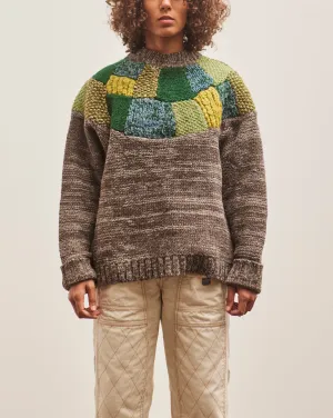 Kapital 3G Wool TUGIHAGI Crew Sweater, Green