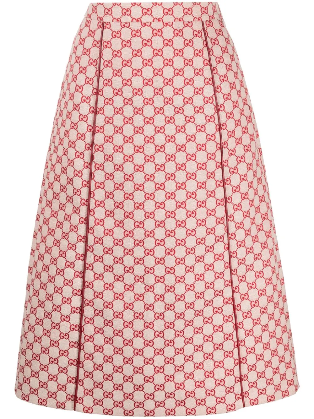 Logo Jacquard Midi Skirt