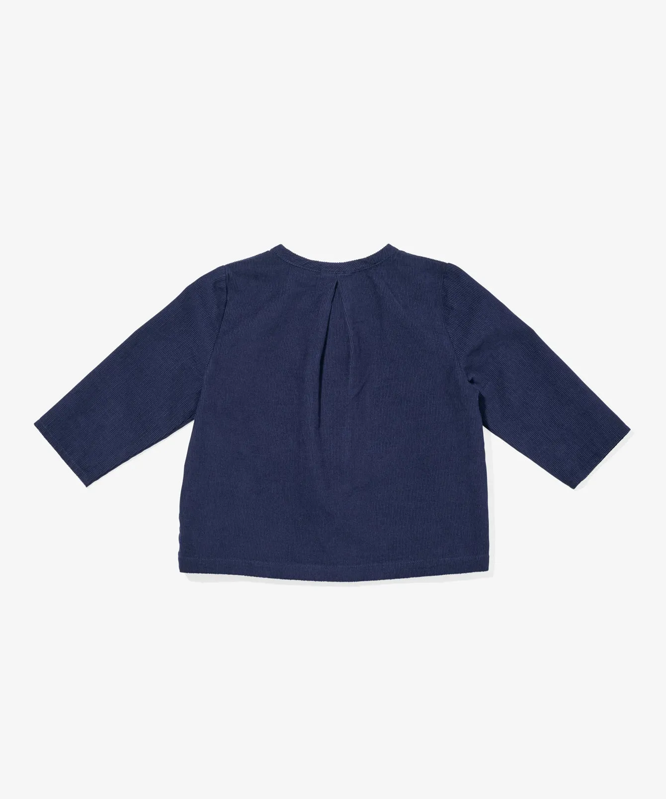 Lupo Baby Shirt, Navy Corduroy