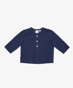 Lupo Baby Shirt, Navy Corduroy