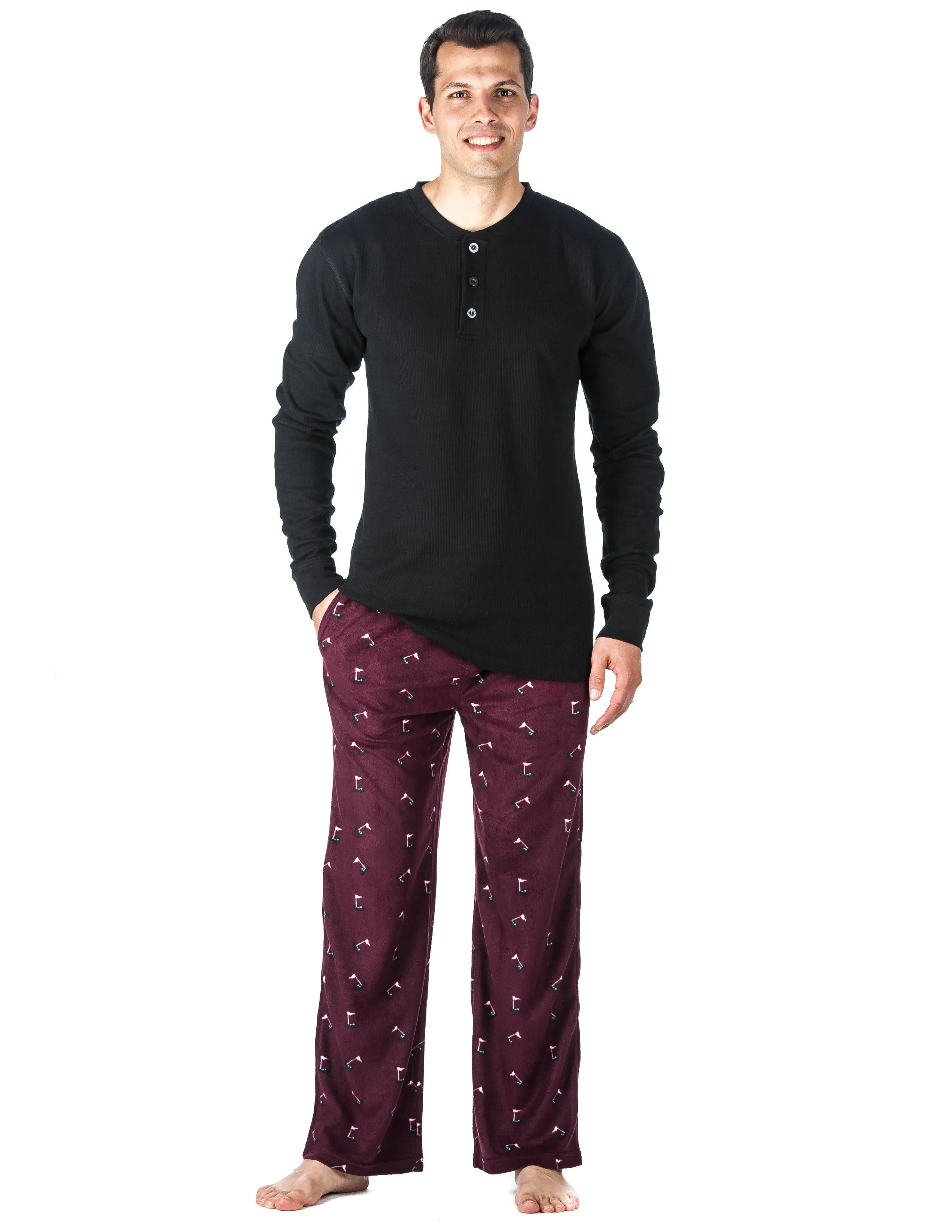 Mens Microfleece Lounge Set