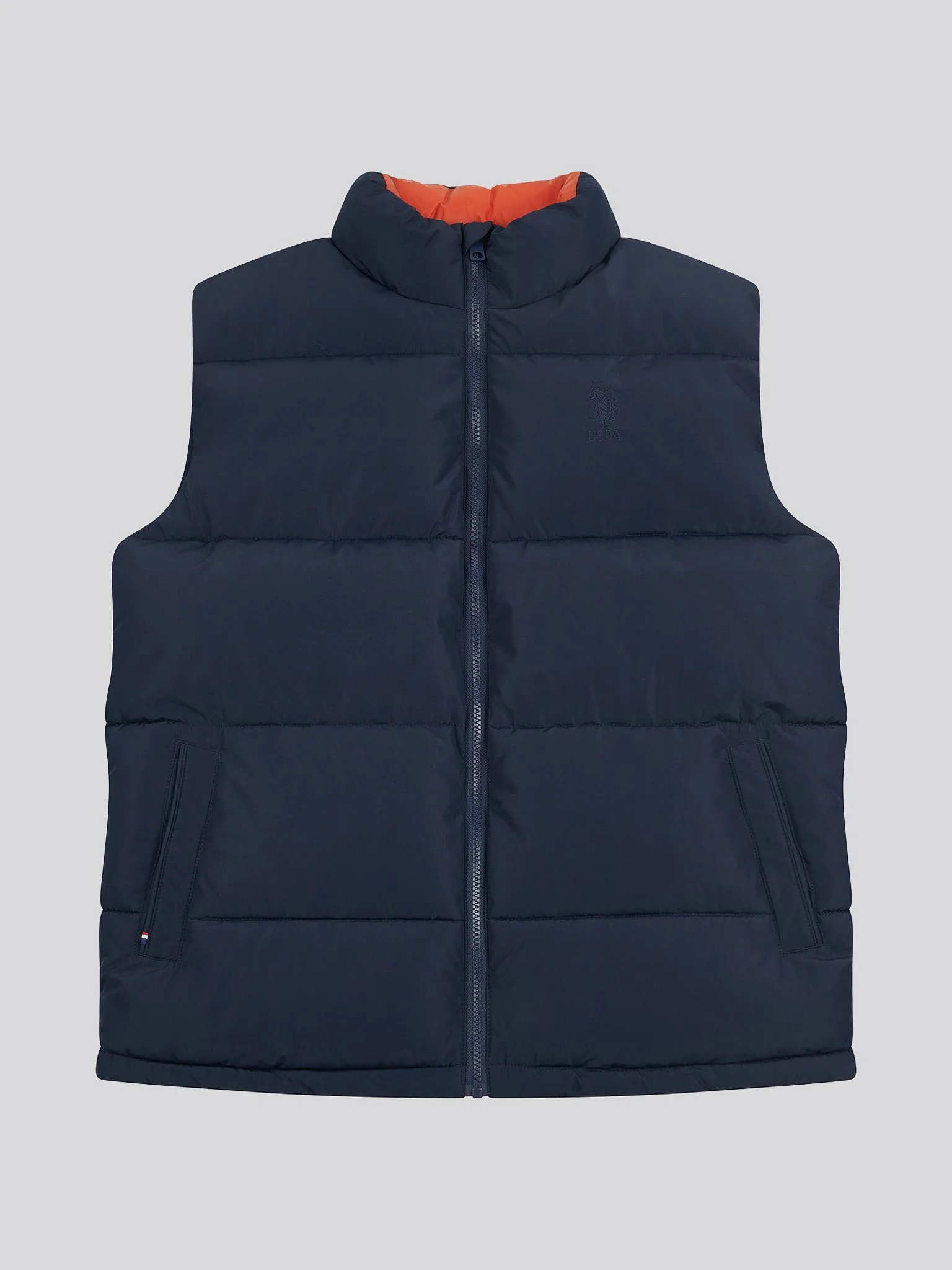 Mens Wide Baffle Gilet in Dark Sapphire Navy