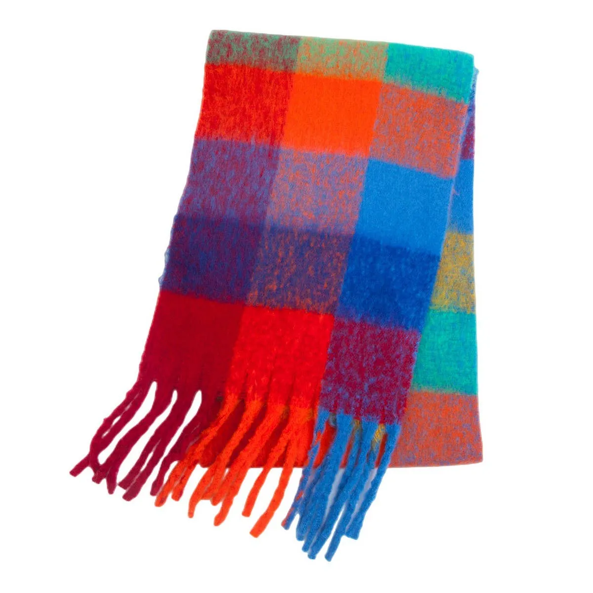 Plaid Pattern Scarf - Multi-Color 1