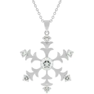 Silvertone Snowflake Pendant