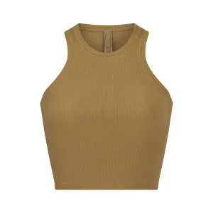 SOFT LOUNGE RACER TANK | GOLD