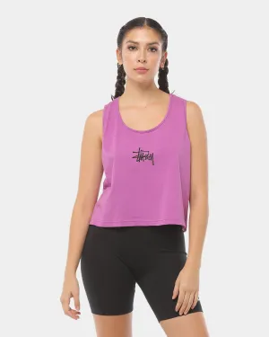 Stussy Women's Graffiti Cut Off Tank Orchid