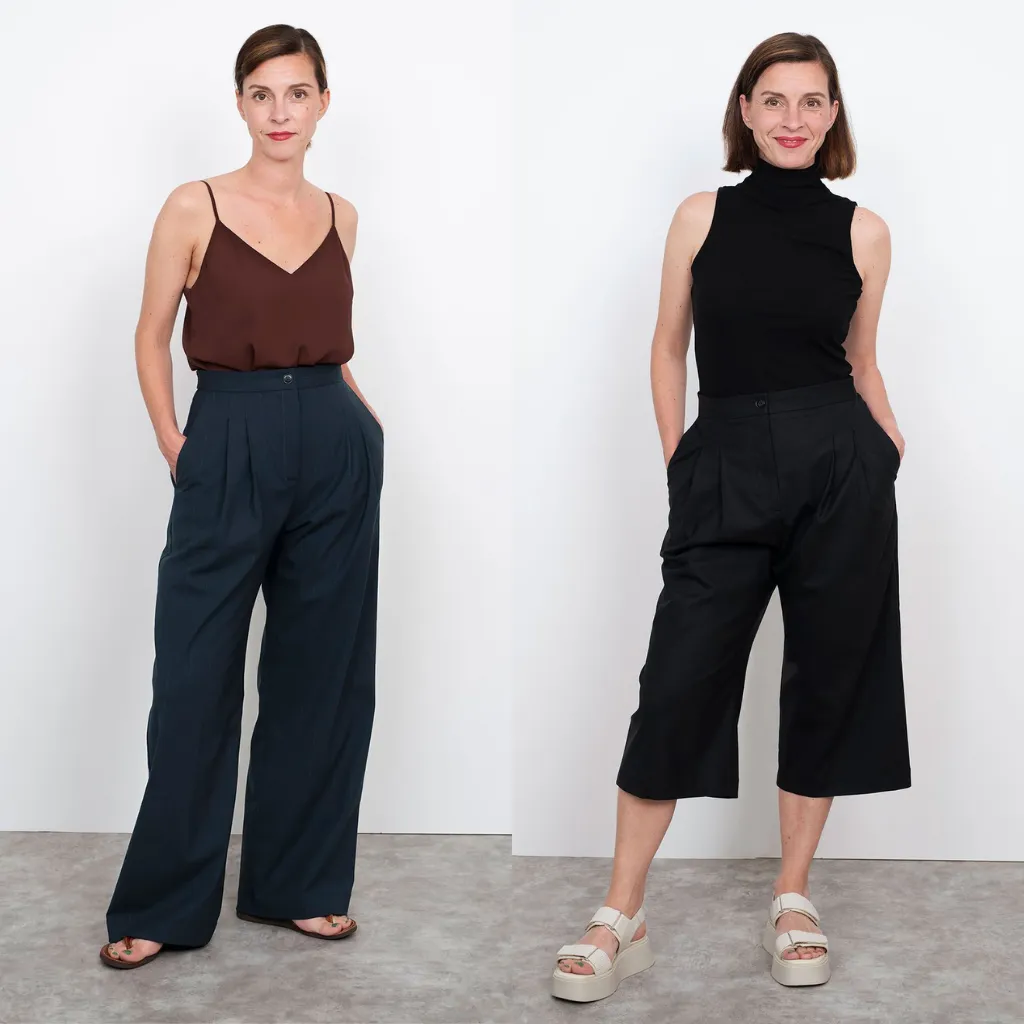 THE ASSEMBLY LINE • High Waisted Trousers Sewing Pattern (XL - 3XL)