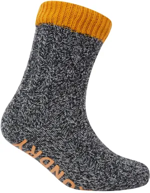 Tokyo Laundry Scoresby Borg Lined Slipper Socks - Yellow