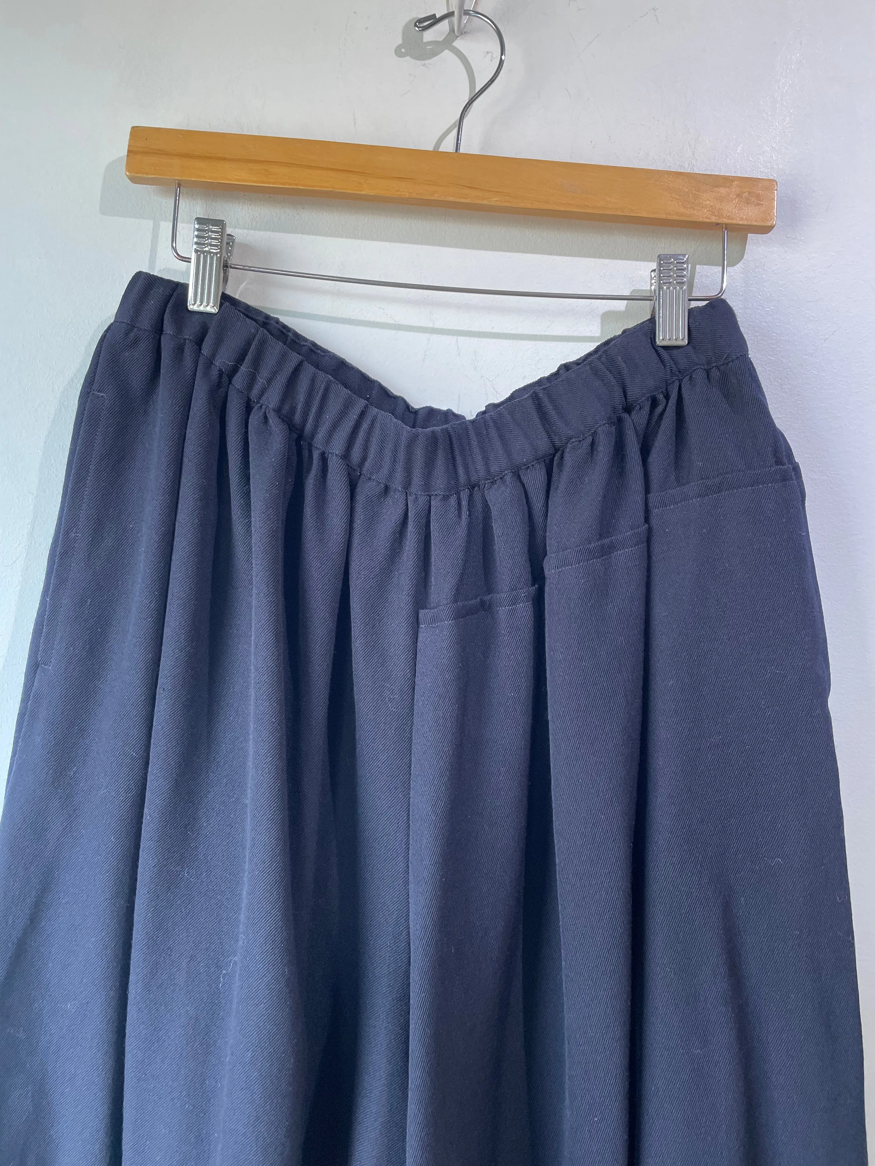 Vintage Comme des Garçon Navy Wool Culottes