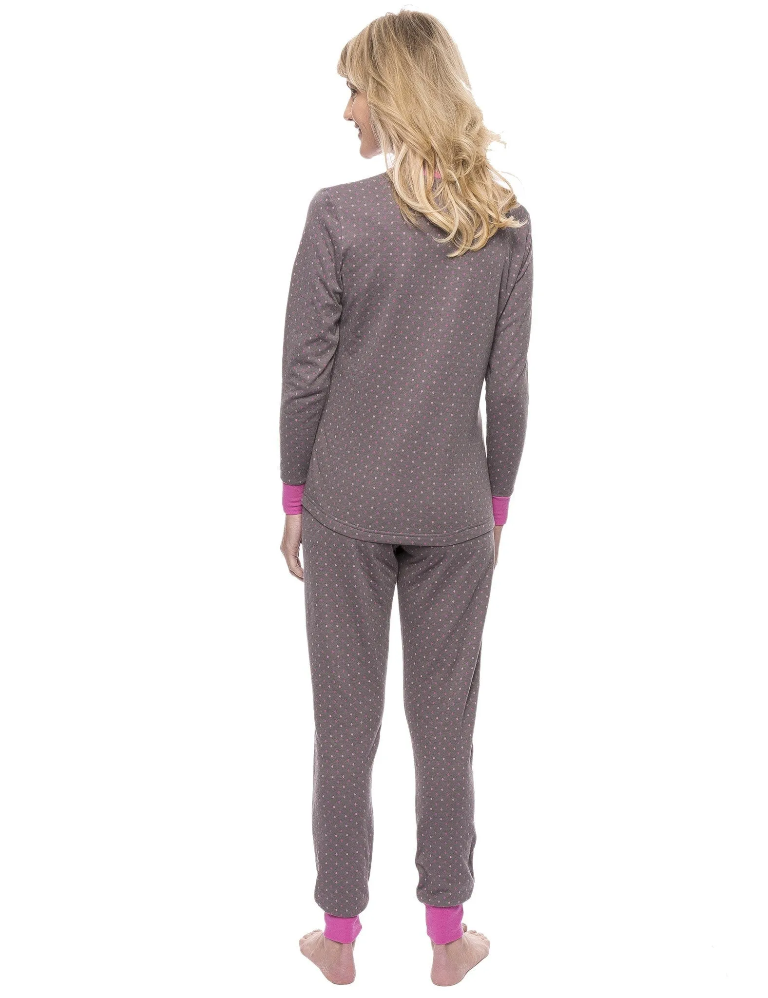 Women's Double Layer Knit Jersey Fitted Sleep Set